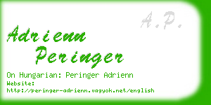 adrienn peringer business card